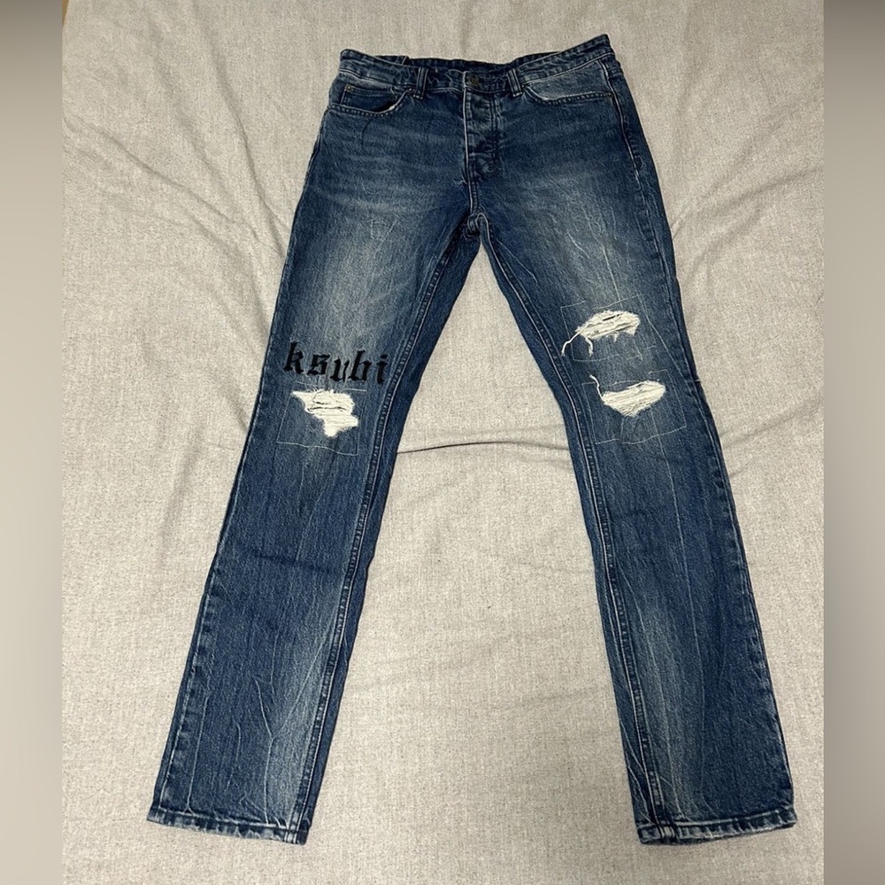 Blue ksubi jeans I only wore them once